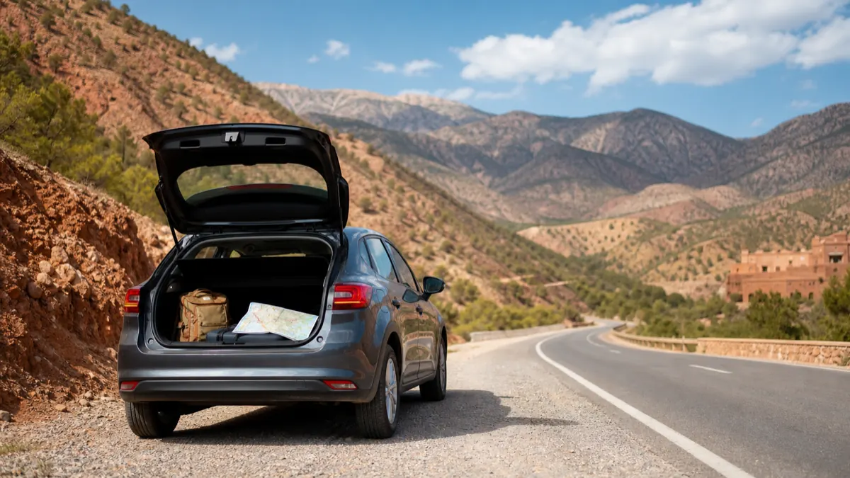 Renting a car in Morocco for a road trip through Moroccan landscapes