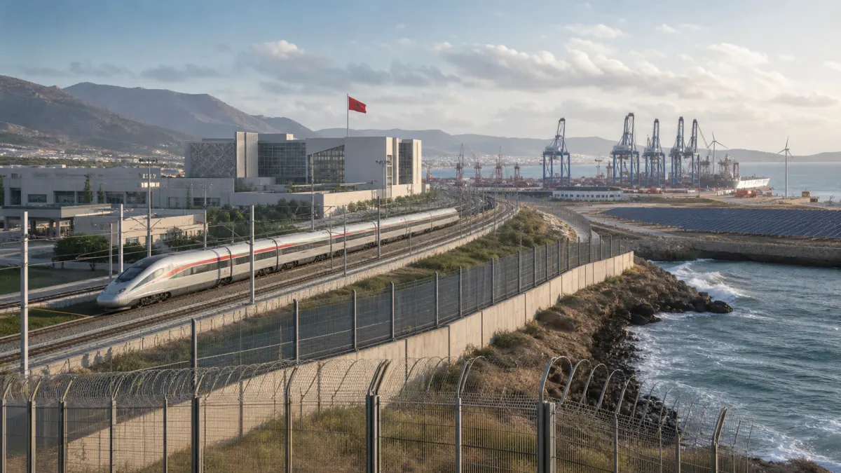 Morocco economic ambitions contrasted with the northern coast near Ceuta